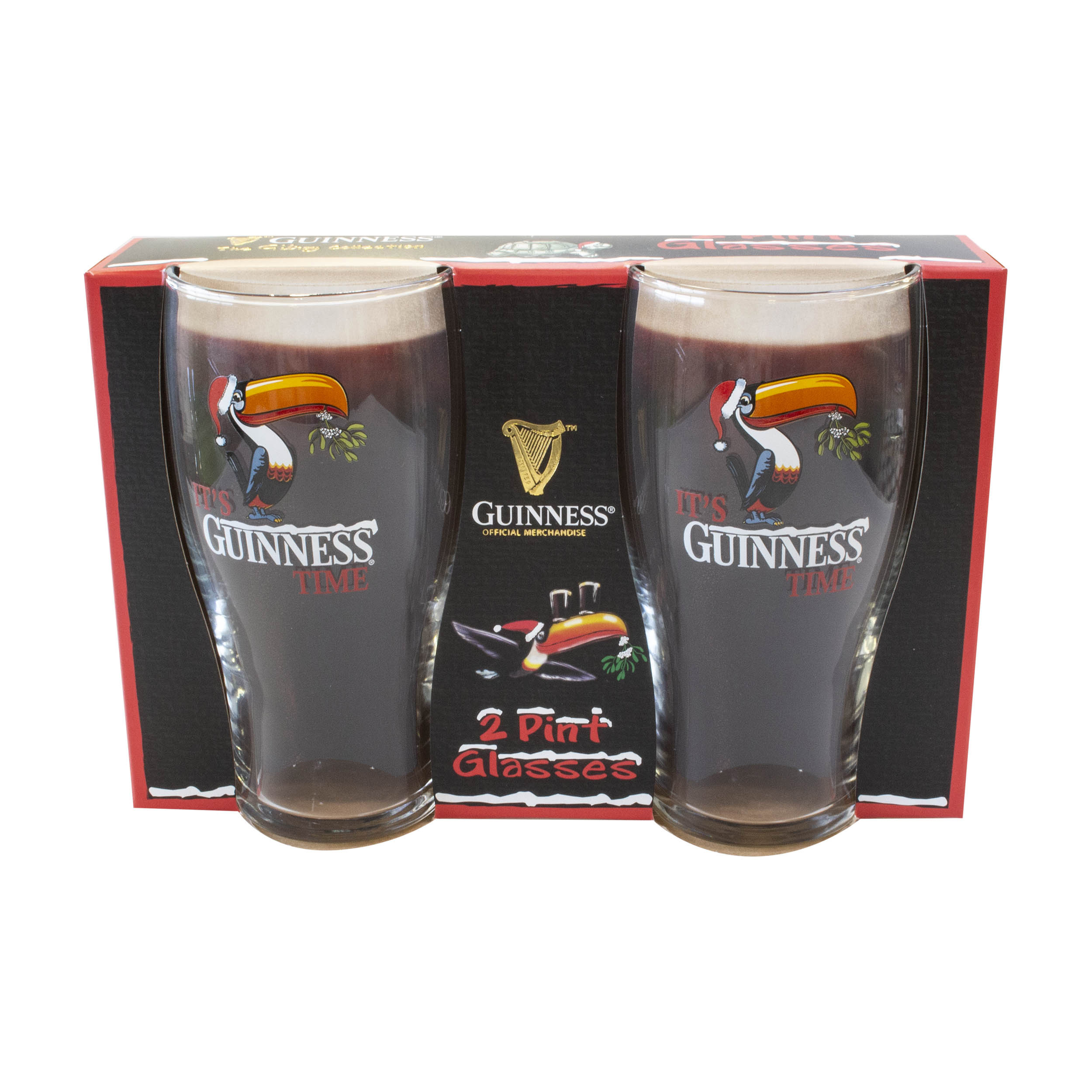 Guinness Toucan 20oz Pint Glass 2-Pack