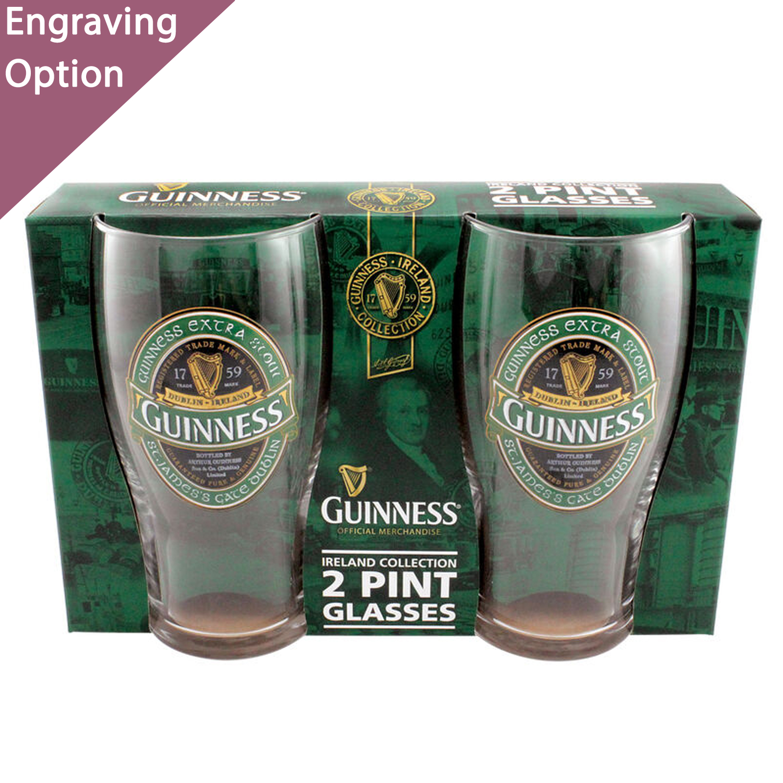 Guinness Toucan Pint Glass 12 Pack